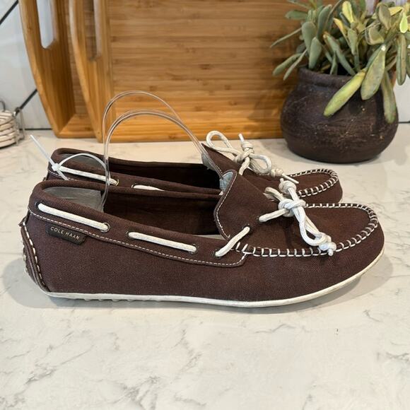 Cole Haan Java Fabric Grant LTE Slip-On Loafer Hamptons preppy nautical size 11 - Picture 1 of 10